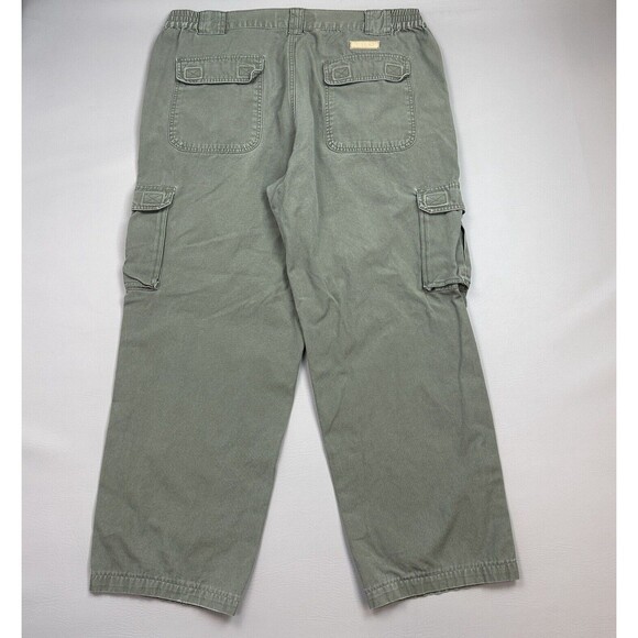 Cabelas Trail Hiker Pants Mens 40 38x29 Green Double Knee Hunting Outdoor Y2K - Picture 10 of 13